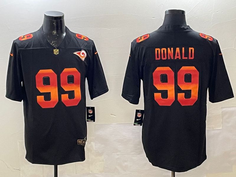 Men Los Angeles Rams #99 Donald Black Fashion 2025 Nike Limited NFL Jersey style 1->los angeles rams->NFL Jersey